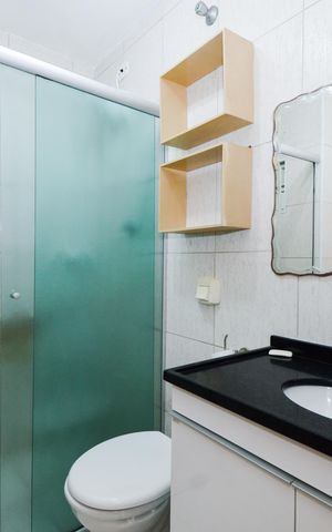 Casa à venda com 116m², 2 quartos e 3 vagasBanheiro da Suíte 2