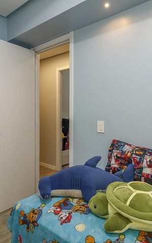 Apartamento à venda com 82m², 3 quartos e 2 vagasQuarto 3