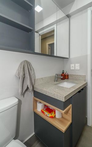 Apartamento à venda com 82m², 3 quartos e 2 vagasBanheiro Social