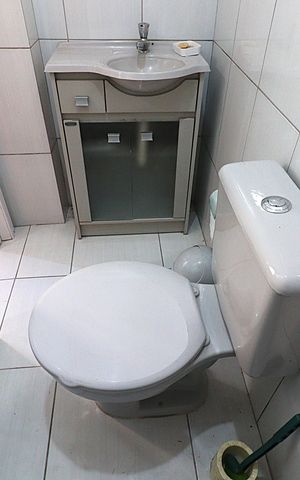 Apartamento à venda com 79m², 2 quartos e sem vagaBanheiro da Suíte