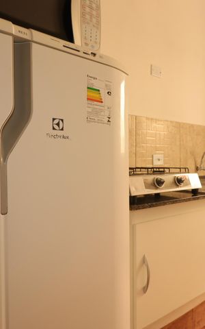 Studio para alugar com 25m², 1 quarto e sem vagaCozinha - Geladeira
