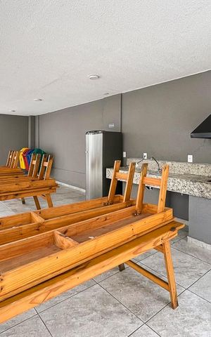Apartamento à venda com 65m², 2 quartos e 2 vagasChurrasqueira