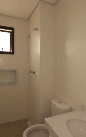Apartamento à venda com 117m², 3 quartos e 2 vagasBanheiro da Suíte 1