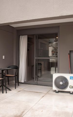 Studio para alugar com 42m², 1 quarto e sem vagaVaranda