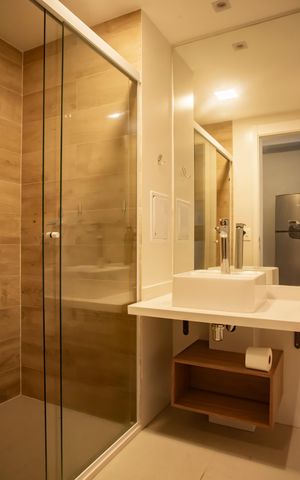 Studio para alugar com 42m², 1 quarto e sem vagaBanheiro