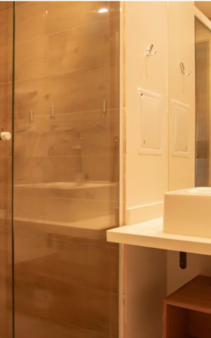 Studio para alugar com 42m², 1 quarto e sem vagaBanheiro