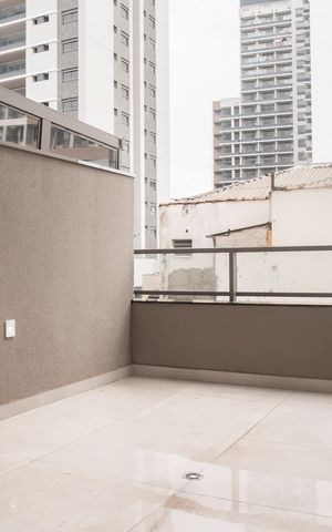 Studio para alugar com 42m², 1 quarto e sem vagaVaranda