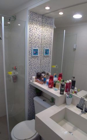 Apartamento à venda com 49m², 2 quartos e 1 vaga Apartamento à venda com 49m², 2 quartos e 1 vagaBanheiro