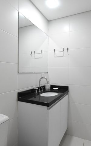 Apartamento para alugar com 43m², 1 quarto e sem vagaBanheiro da Suíte