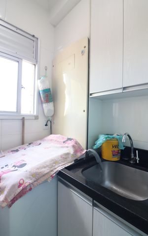 Apartamento à venda com 59m², 2 quartos e 1 vagaCozinha e Área de Serviço