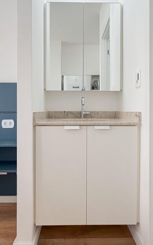 Studio para alugar com 25m², 1 quarto e sem vaga Studio para alugar com 25m², 1 quarto e sem vagaBanheiro