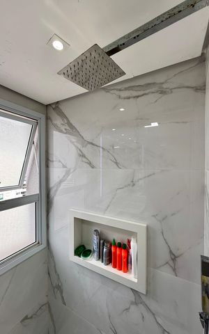 Apartamento à venda com 106m², 3 quartos e 2 vagas Apartamento à venda com 106m², 3 quartos e 2 vagasBanheiro Suíte 1