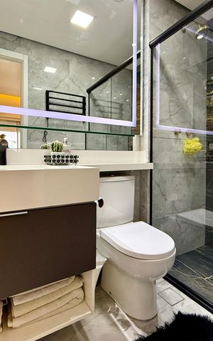 Apartamento à venda com 106m², 3 quartos e 2 vagas Apartamento à venda com 106m², 3 quartos e 2 vagasBanheiro Suíte 2