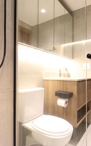 Studio para alugar com 27m², 1 quarto e sem vagaBanheiro