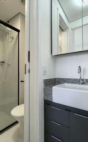 Apartamento para alugar com 33m², 1 quarto e 1 vaga Apartamento para alugar com 33m², 1 quarto e 1 vagaBanheiro