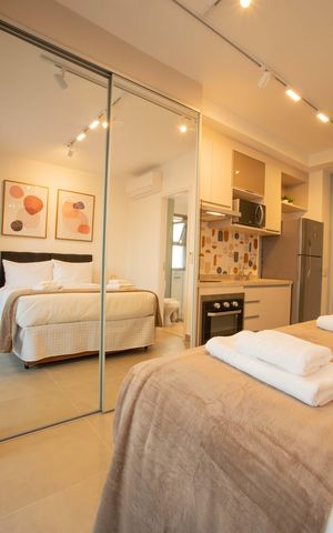 Apartamento para alugar com 24m², 1 quarto e sem vaga