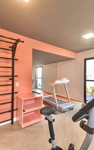 Apartamento para alugar com 27m², 1 quarto e sem vaga Apartamento para alugar com 27m², 1 quarto e sem vagaÁrea comum - Academia