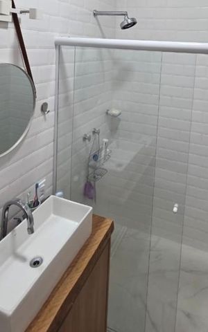 Apartamento para alugar com 32m², 1 quarto e 1 vaga Apartamento para alugar com 32m², 1 quarto e 1 vagaBanheiro Social