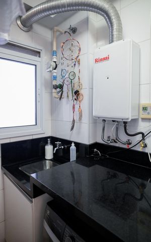 Apartamento à venda com 124m², 3 quartos e 2 vagas Apartamento à venda com 124m², 3 quartos e 2 vagasÁrea de Serviço