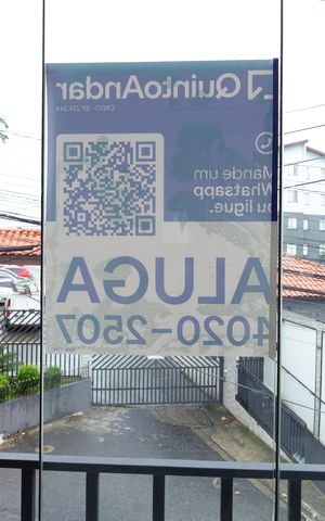Apartamento para alugar com 20m², 1 quarto e sem vagaPlaca instalada no vidro da sala do imóvel - Código da placa: YIXW-1747