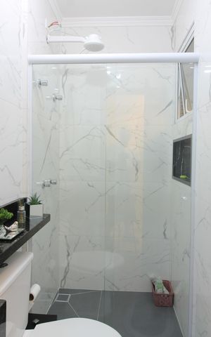 Casa de condomínio à venda com 135m², 3 quartos e 3 vagasBanheiro Social
