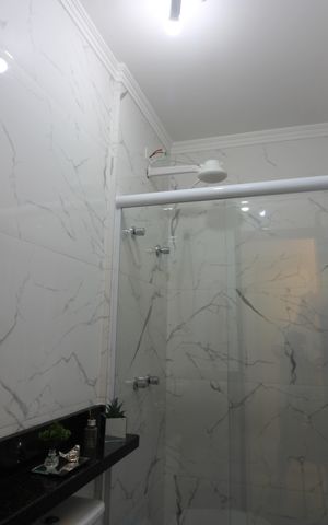 Casa de condomínio à venda com 135m², 3 quartos e 3 vagasBanheiro Social