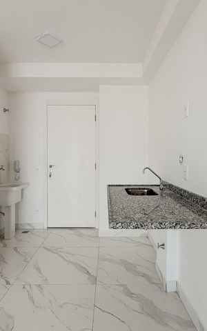Apartamento à venda com 38m², 1 quarto e sem vaga Apartamento à venda com 38m², 1 quarto e sem vagaCozinha e Área de Serviço