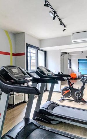 Studio à venda com 24m², 1 quarto e sem vaga Studio à venda com 24m², 1 quarto e sem vagaAcademia