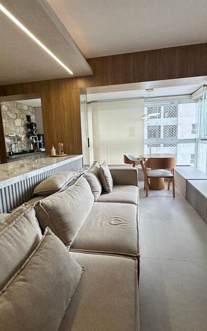 Apartamento para alugar com 80m², 2 quartos e 2 vagas Apartamento para alugar com 80m², 2 quartos e 2 vagasSala