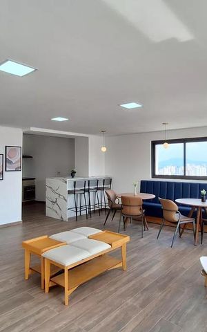 Studio à venda com 40m², 1 quarto e sem vaga Studio à venda com 40m², 1 quarto e sem vagaSalão de Festas