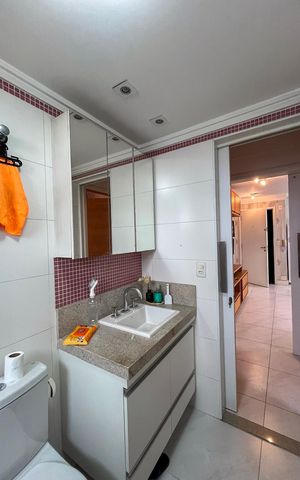 Apartamento para alugar com 40m², 1 quarto e 1 vaga Apartamento para alugar com 40m², 1 quarto e 1 vagaBanheiro