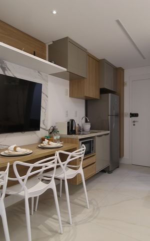 Studio à venda com 27m², 1 quarto e sem vagaSala/Cozinha