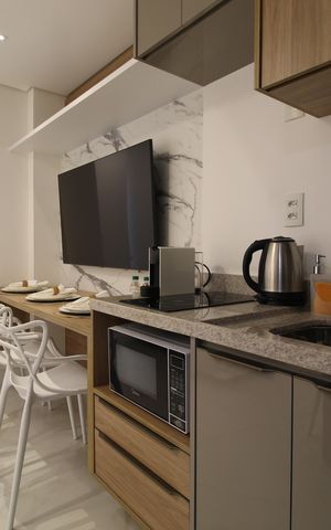 Studio à venda com 27m², 1 quarto e sem vagaSala/Cozinha