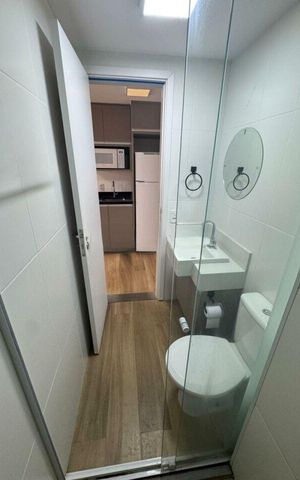 Studio para alugar com 24m², 1 quarto e sem vaga