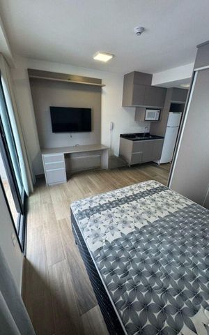 Studio para alugar com 24m², 1 quarto e sem vaga