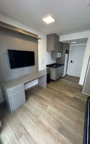 Studio para alugar com 24m², 1 quarto e sem vaga