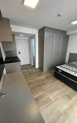 Studio para alugar com 24m², 1 quarto e sem vaga