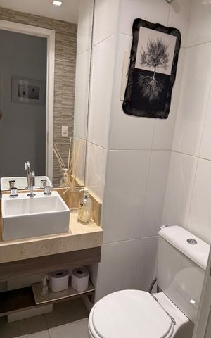 Apartamento à venda com 127m², 3 quartos e 2 vagas Apartamento à venda com 127m², 3 quartos e 2 vagasBanheiro