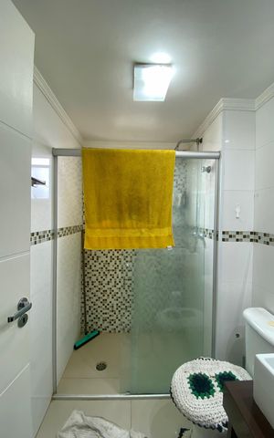 Apartamento para alugar com 65m², 2 quartos e 1 vaga Apartamento para alugar com 65m², 2 quartos e 1 vagaBanheiro da Suíte