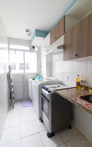 Apartamento para alugar com 48m², 2 quartos e 1 vagaCozinha e Área de Serviço