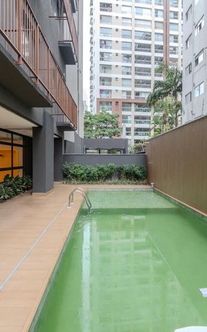 Studio à venda com 25m², 1 quarto e sem vaga Studio à venda com 25m², 1 quarto e sem vagaÁrea comum - Piscina