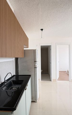 Apartamento para alugar com 36m², 2 quartos e sem vaga Apartamento para alugar com 36m², 2 quartos e sem vagaCozinha e Área de Serviço