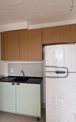 Apartamento para alugar com 36m², 2 quartos e sem vaga Apartamento para alugar com 36m², 2 quartos e sem vagaCozinha e Área de Serviço
