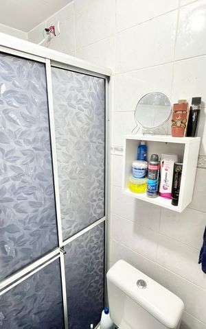 Apartamento à venda com 45m², 1 quarto e 1 vaga Apartamento à venda com 45m², 1 quarto e 1 vagaBanheiro da Suíte