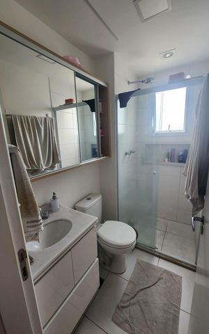 Apartamento à venda com 75m², 2 quartos e 2 vagas Apartamento à venda com 75m², 2 quartos e 2 vagasBanheiro