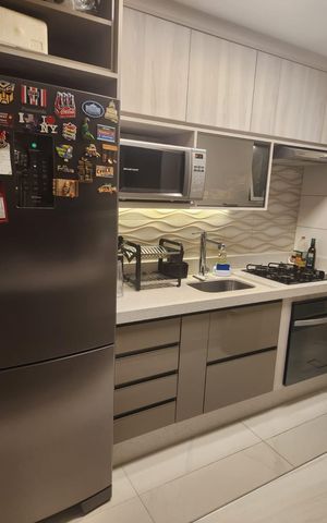 Apartamento à venda com 75m², 2 quartos e 2 vagas Apartamento à venda com 75m², 2 quartos e 2 vagasCozinha