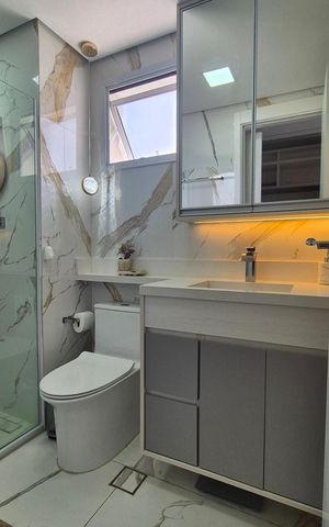 Apartamento à venda com 91m², 3 quartos e 2 vagas Apartamento à venda com 91m², 3 quartos e 2 vagasBanheiro