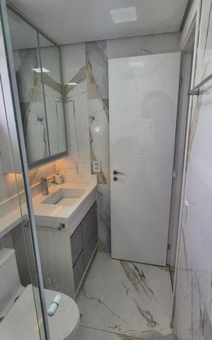 Apartamento à venda com 91m², 3 quartos e 2 vagas Apartamento à venda com 91m², 3 quartos e 2 vagasBanheiro