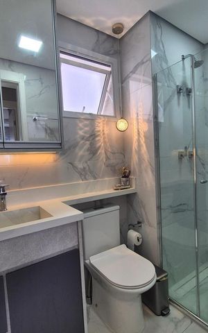 Apartamento à venda com 91m², 3 quartos e 2 vagas Apartamento à venda com 91m², 3 quartos e 2 vagasBanheiro