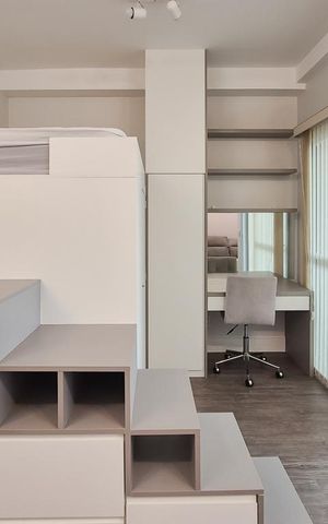 Studio para alugar com 36m², 1 quarto e 1 vaga Studio para alugar com 36m², 1 quarto e 1 vagaQuarto